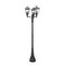 Z-Lite Talbot 3 Light Outdoor Post Mount Fixture, 29.5in. W x 115in. H, Black 579PHBR-3-564P-BK - alternate 1